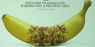Banana Poster Davao Airport Philippines